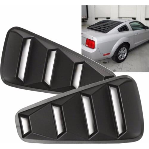1/4 Quarter Side Air Inlet Tuyere Ventilation Valve Window Louvers Scoop Cover Decorated Shark Gill For Ford/Mustang 2005-2014
