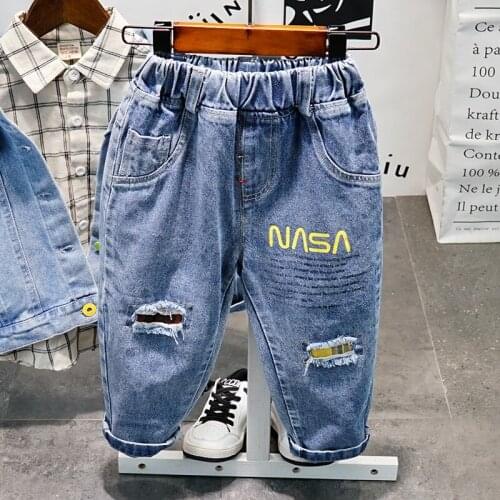 Spring Autumn Baby Boys Jeans Pants Teenagers Kids Clothes Cotton Casual Children Trousers Teenager Denim Boys Clothes