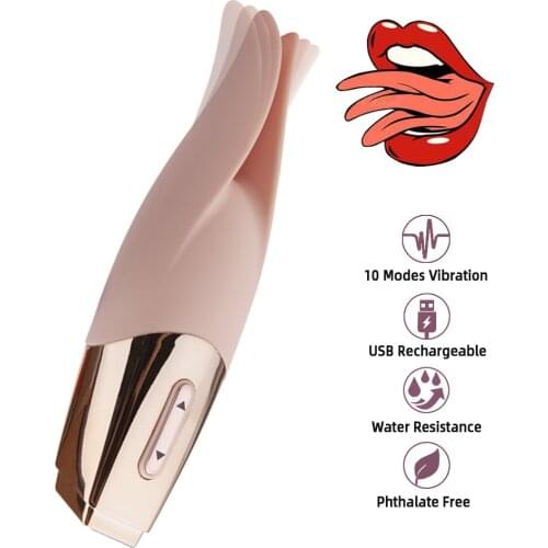 10 Frequency Lingual Teaser Nipple Tease Clitoral Stimulation Female Masturbation Massager Sextouse Woman Sexules Intimate Toys