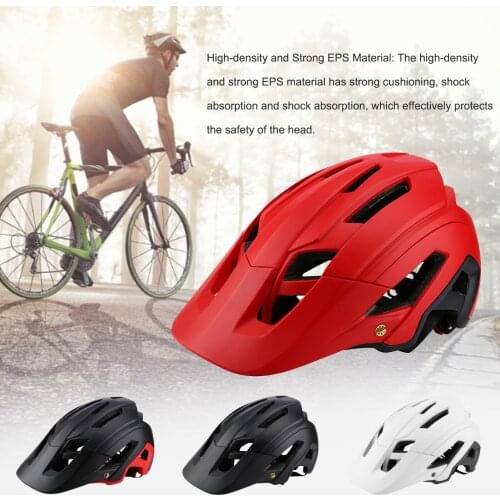 Outdoor Bicycle Head Protector Wide Brim Cycling Helmet Integrally-molded Multi-color Head Protection Cap Cycling Equipment