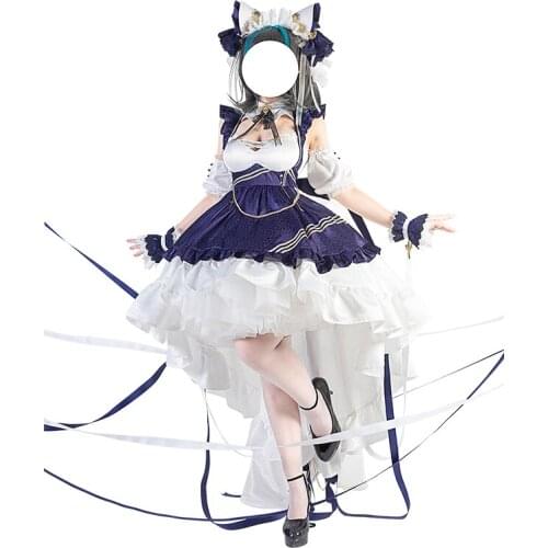 Azur Lane Ship Prinz Eugen Collection Dress Maid outfit Halloween Women Dress