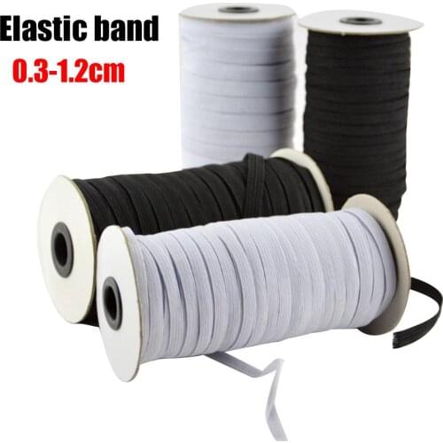 0.3-1.2cm Mask Elastic Band Mask Cord Goggle Wear Cord Walking Horse Elastic Band Cuff/waist/shoe/mask Material Elastic Band