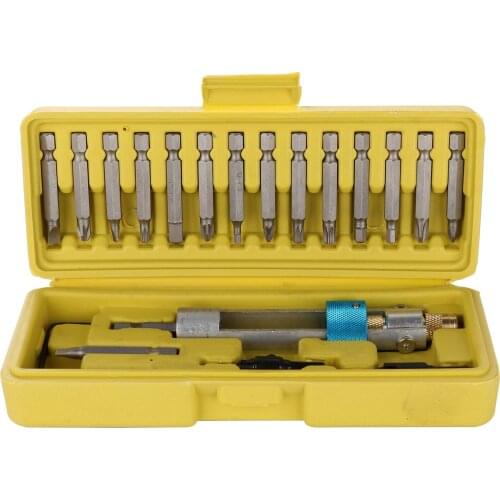 20pcs Drill High Speed Screwdriver Kit of Drill High Speed 20bits Drill Driver Screwdriver Head Tools W/ Box