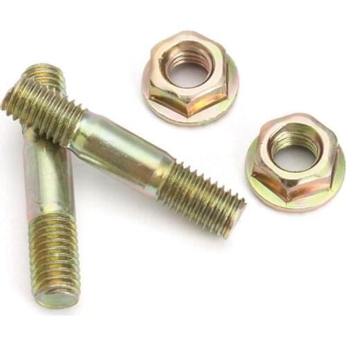 4pcs Engine Bar Nuts Studs Kit For BaumrAg SX62 62cc for Komatsu 4500 5200 5800 Hexagon Screw Bolt Power Tools Chainsaw Parts