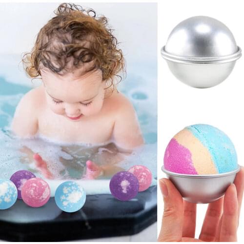 6Pcs DIY Bath Bomb Mold Sphere Round Ball Molds Tool Supplies HR