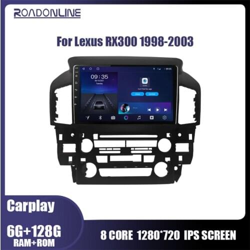 6G 128G Car Radio For Lexus RX300 1998-2003 Android 10 Multimedia Video GPS Navigation 2 Din No DVD Player
