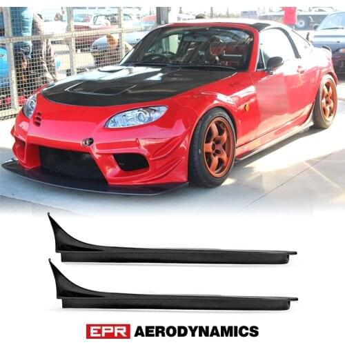 Car Accessories For Mazda MX5 NC NCEC Roadster Miata FRP Fiber Glass GVN Style Side Skirt Fiberglass Exterior Door Body Kit Trim