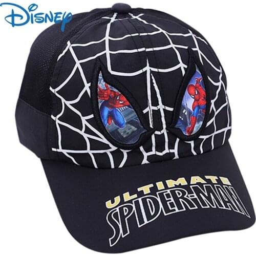 Disney Marvel Childrens Caps Superhero Spiderman Baseball Cap Kids Boys Girls Casual Hat Sun Hat Girls Gifts 3-8 Years Old