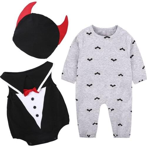 Baby Jumpsuit Halloween suit Vampire Bat Cosplay Costumes kawaii ha clothes Carnival Performance lovely Costume