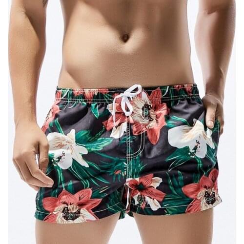 Fashion Floral Board Shorts Men Summer Bermudas Beach Swimwear Bath Short Beachwear Seashore Pool Man Holiday Casual Clothing