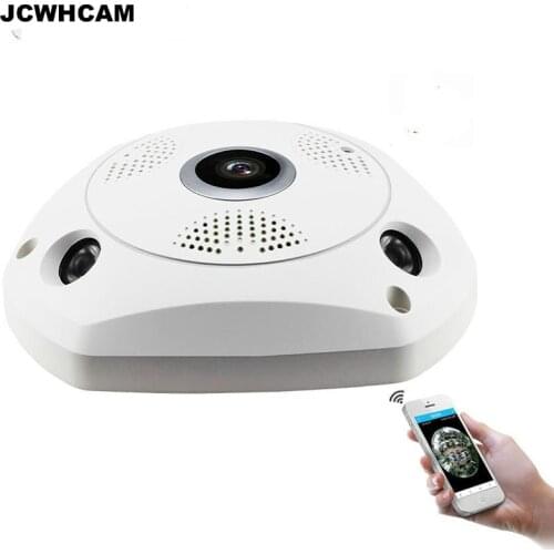 JCWHCAM Smart 3D VR Camera 360 Degree Panoramic IP Camera 960P 1.3MP Wireless WiFi Camera Fisheye SD Card Slot Multi Viewing