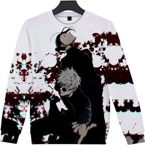Jiu-Jitsu Kaisen Gojo Itadori Fushiguro 3D printed autumn and winter holiday passionate Japanese mens and womens clothing