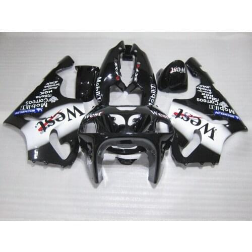 ABS Fairing kits for Kawasaki ZX 7R 1996-2003 NINJA zx7r 96 97 98 99 00 01 02 03 white black West motorcycle fairings set FG14