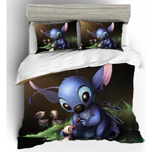 Disney Lilo & Stitch Duvet Cover 3D Print Bedding Set Children Home Textiles Comfort Cover Full Queen King Size Beddroom Decor