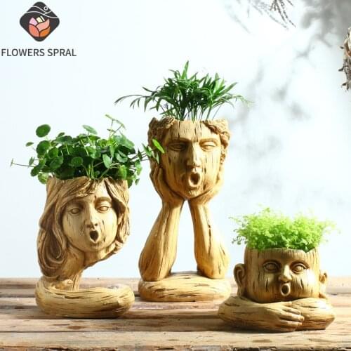 Funny Flower Pot, Home Craft Decoration, Vase, Room Decoration, Creative Flower Pot, Simulation Expression, Resin Flower Pot