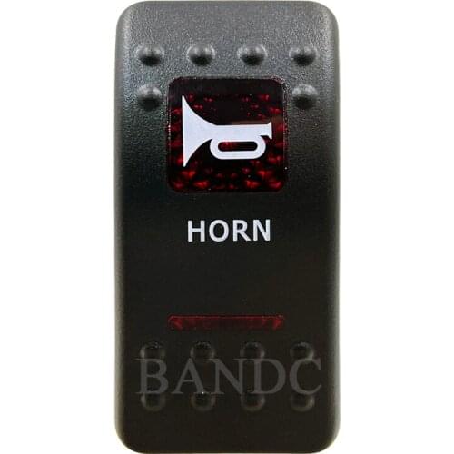 Cover Cap Only！HORN Rocker Switch Cover Cap Red Window Labeled for Car Boat Truck ARB Carling NARVA Control Cap Accessories