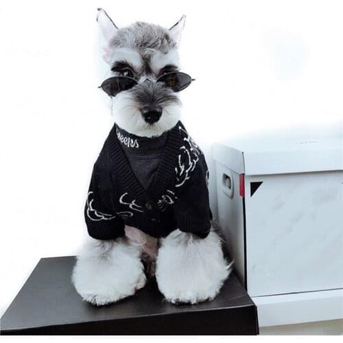 Fashion Pet Dog Sweater Jumper Clothes Winter Warm Hoodie Jacket Coat for Small Medium Dogs Schnauzer Corgi Chihuahua Pug EMC17