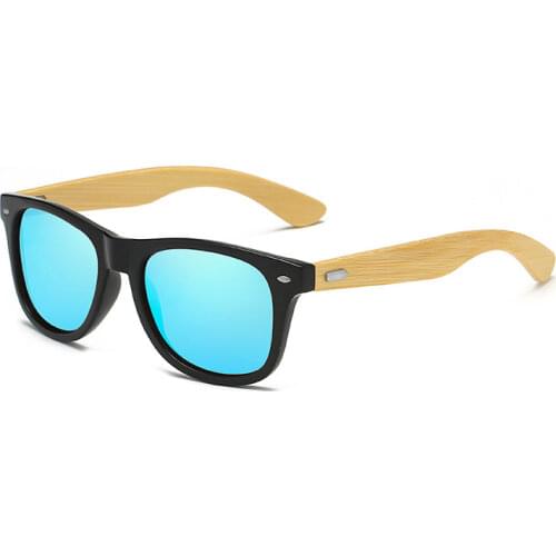 Brand Design Bamboo Wood Sunglasses Square Frame Shades Women Men Vintage Sun Glasses Fashion UV400 Eyewear Oculos de sol