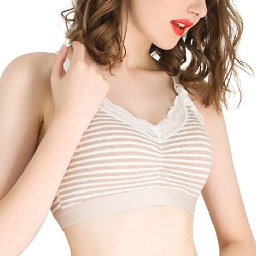 2020 New Women Maternity Clothings Breathable Nursing Bras Pregnant Ladies Simple Style Lace Hem Top Buckle Thin женское платье