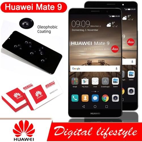 Original 5.9'' Display with Frame Replacement for Huawei Mate 9 LCD Touch Screen Digitizer Assembly Mate9 MHA-L09 MHA-L29