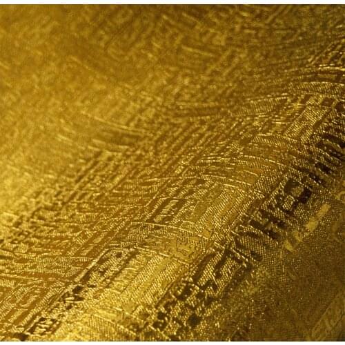 Golden Embossed Wallpaper Roll 10m Decor