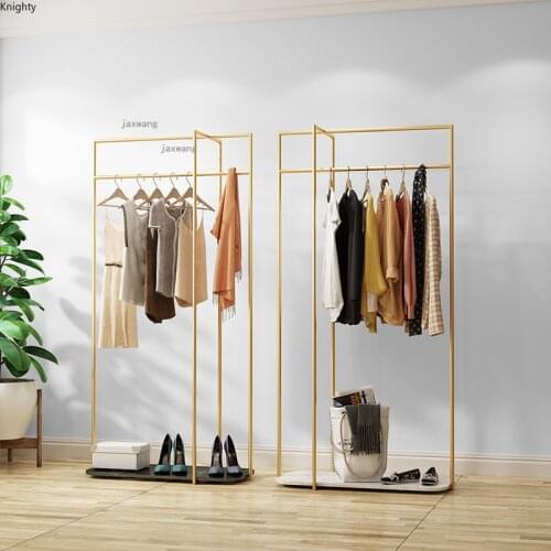 Nordic Living Room Bathroom Hallway Coat Racks Bedroom Small Apartment Floor Hangers Creative Hotel Porch Balcony Clothes Rack