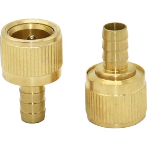 1/2" hose Barb connector brass 12mm hose Telescopic joint quick connector tap water gun Copper fitting adapter 1 pcs