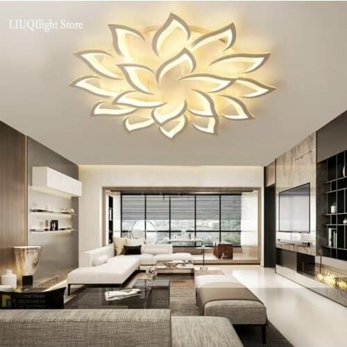 Modern home living room bedroom room LED chandelier study lamp creative acrylic chandelier APP intelligent lighting