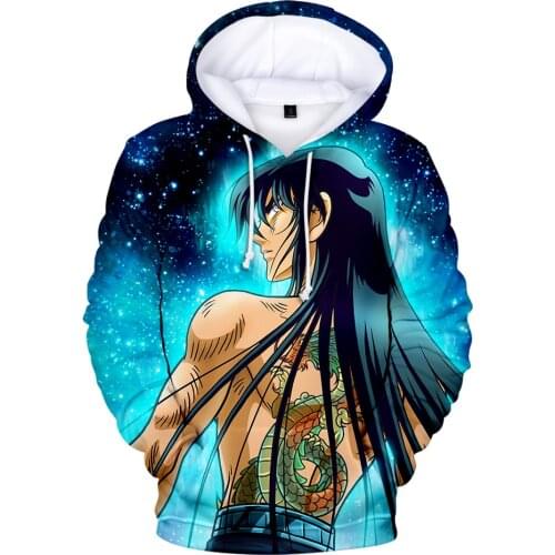 Fashion Casual hot Saint Seiya girls new hooded sweatshirts boys Men women 3D Saint Seiya Hoodie Hoodies pullover Suitable tops