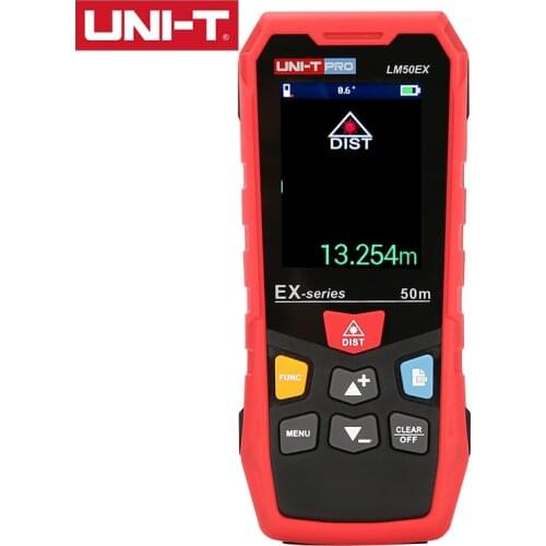UNI-T Laser Distance Meter LM50EX LM70EX LM100EX 9 Measurement Modes Electronic Leveling 20 Groups Data Storage 2m Drop Test