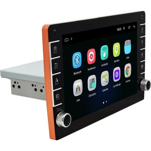 Universal 1DIN 9" 1080P Touch Screen 1+16GB Car Stereo WIFI Radio with Button Knob GPS Mirror Link with RDS