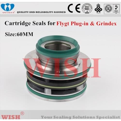 60mm cartridge seal /Flygt plug-in and Grindex pump mechanical seal 3202, 4670, 4680, 5100.300, 5100.310, 5150.300 & 5150.310