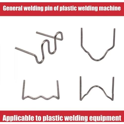 100pcs Welding Nail Hot Stapler Staples Plastic Welder Car Bumper Repair Welding Machine Hot Melt Welding Tool Steel