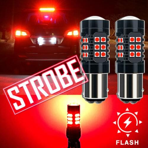 1157 LED Strobe Flashing 3 Times Stop Bulbs Tail Blinking Light Turn Signal Lamp High Quality Lights