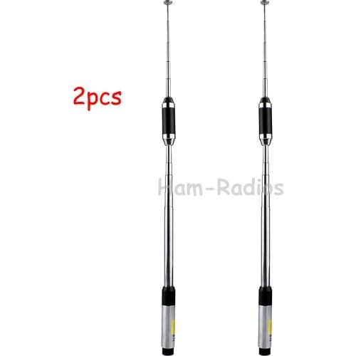 2pcs Dual Band VHF/UHF SMA-M walkie talkie Antenna for YAESU BAOFENG BF-UV-3R PUXING VX-6R 5R KG-UV6D two way radio