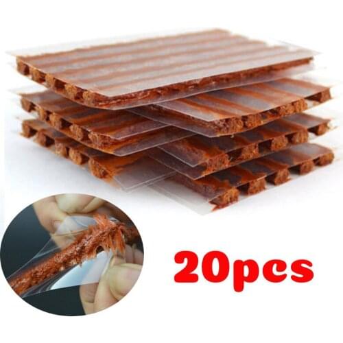 20pcs Tire Repair Plug Tubeless Seal Patch For Tyre Maintenance Automatic Vulcanizing Motorcycle Tire Repair Vacuum Tyre Patch