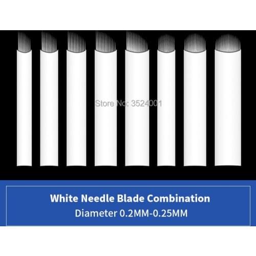 30P 9 11 12 14 16 18 Pin U Shape Tattoo Needles Permanent Makeup Eyebrow Embroidery Blade For 3D Microblading Manual Tattoo Pen