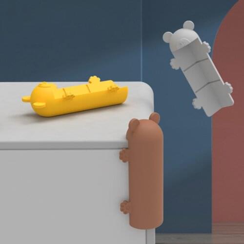 4pcs/lot Baby Safety Table Corner Protector Home Anti-collision Strip Table Edge Silicone Guard Strip Child Cover Protection Kid