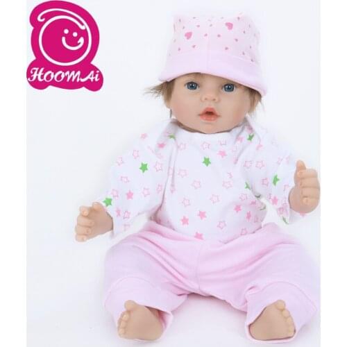 45CM Exclusive Bebe Reborn Doll Soft Silicone Cotton Body Lifelike Realistic Baby Toy Cute Doll For Kids Christmas Gifts 18 Inch