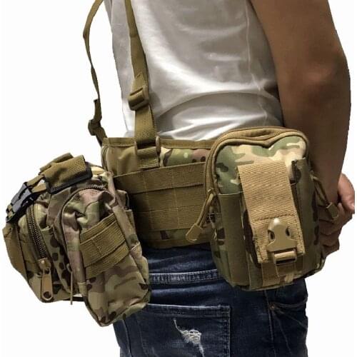 Army War Battle Molle Belt Military Tactical Nylon Waist Bag Tools Carrier Airsoft CS Belt Outdoor Combat Hunting Waist Support
