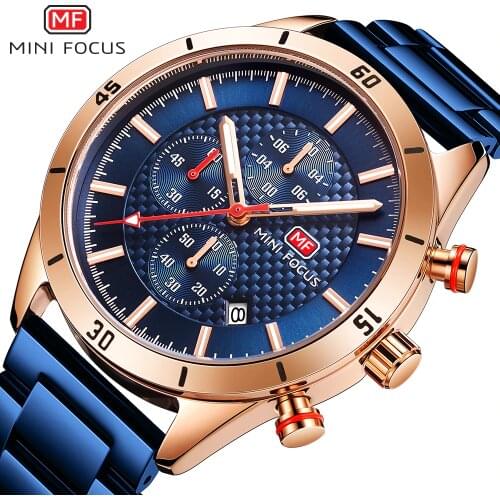 New Causal Sports Watch Chronograph Mens Quartz Watches Stainless Steel Wristwatch Big Dial Business Watches Relogio Masculino