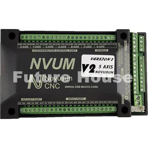 CNC Motion Controller NVUMV2.1 upgrade 3 Axis 4 Axis 5 Axis 6 Axis Mach3 Control Card USB Interface Control Card