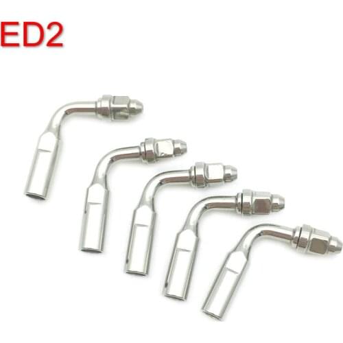ED2 Dental Scaling Endo Tips Fit for DTE SATELEC Ultrasonic Piezo Scaler for Dental Lab 5Pcs