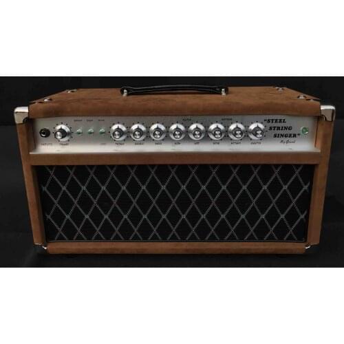 Custom Handwired Grand Tone Steel String Singer SSS100 Guitar Amplifier 100W in Brown Tolex