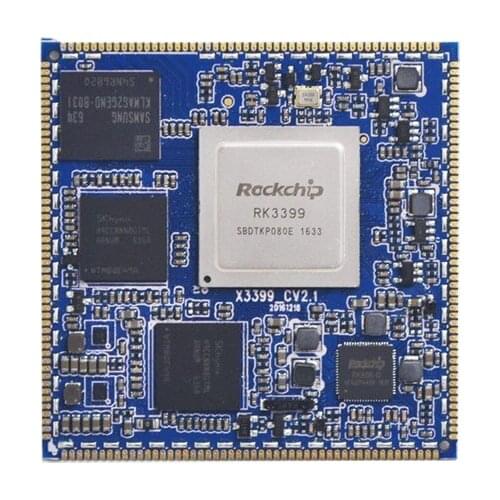 Jiuding exhibition rockchip X RK3399 core board 6 core 64 bit high performance CPU Mali-T860 GPU