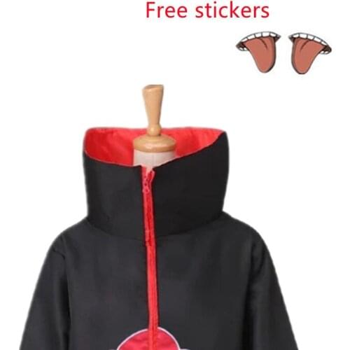 Anime Akatsuki Uchiha Tobi Obito Akatsuki Cosplay Costume Cloak Halloween Man Woman Cosplay Costume Accessories Free stickers