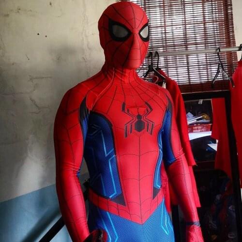 Ultimate Amazing Peter Parker Costume Cosplay 3D printed Spandex Lycra Zenzai Jumpsuit disfraz Halloween Costume For Adult/Kids