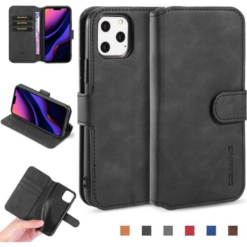 Magnetic Flip Soft Leather Case For iPhone 11 Pro Max X Xr Xs 7 8 Plus 6 6s 5 SE 5S 2020 12 Mini Shockproof Card Bag Cover