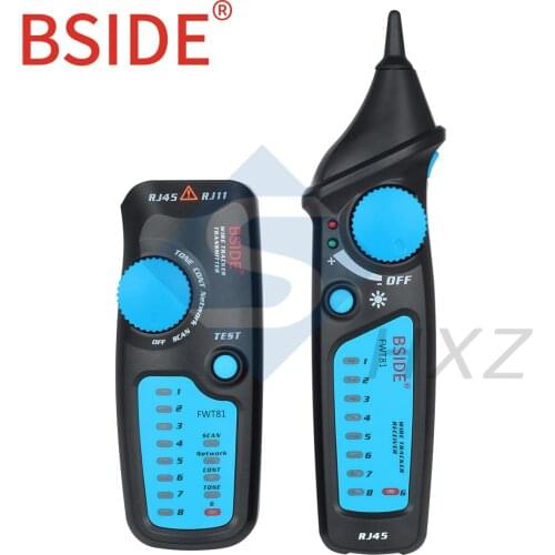 Multi-functional Handheld BSIDE FWT81 Cable Tracker RJ45 RJ11 Telephone Wire Network LAN TV Electric Line Finder Tester