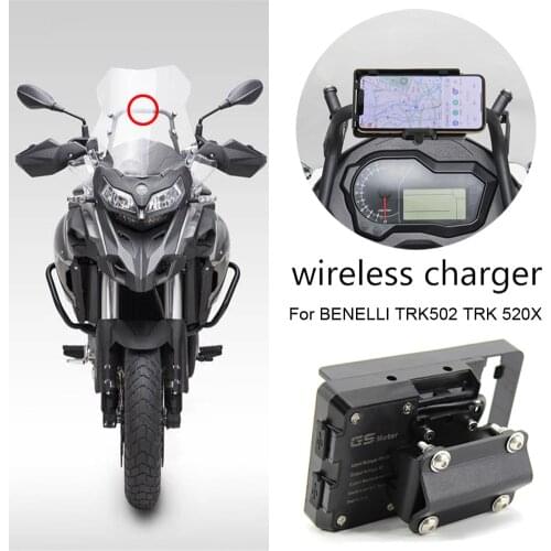 Motorcycle Navigation Bracket Mobile Phone GPS Plate Bracket Support Phone Holder For BENELLI TRK502 TRK 520X Jinpeng TRK502 X